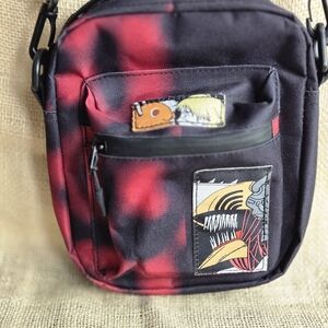 Denji Chainsaw Man Stylish Black and Red Crossbody Bag